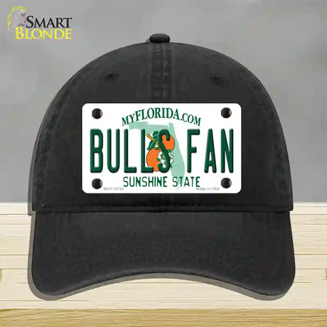 Bulls Fan Novelty License Plate Hat Unconstructed Cotton / Black