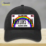 Warriors Fan Novelty License Plate Hat Unconstructed Cotton / Black