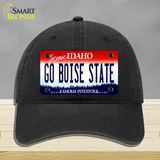 Go Boise State Novelty License Plate Hat Unconstructed Cotton / Black