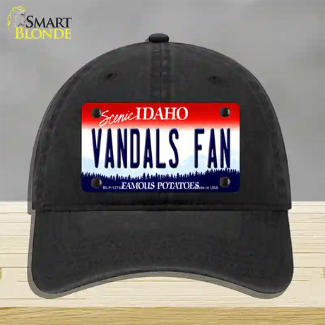 Vandals Fan Novelty License Plate Hat Unconstructed Cotton / Black