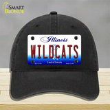 Wildcats Novelty License Plate Hat Unconstructed Cotton / Black