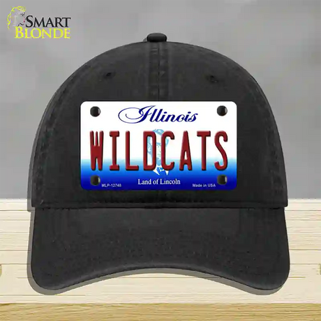 Wildcats Novelty License Plate Hat Unconstructed Cotton / Black