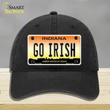 Go Irish Novelty License Plate Hat Tag Unconstructed Cotton / Black