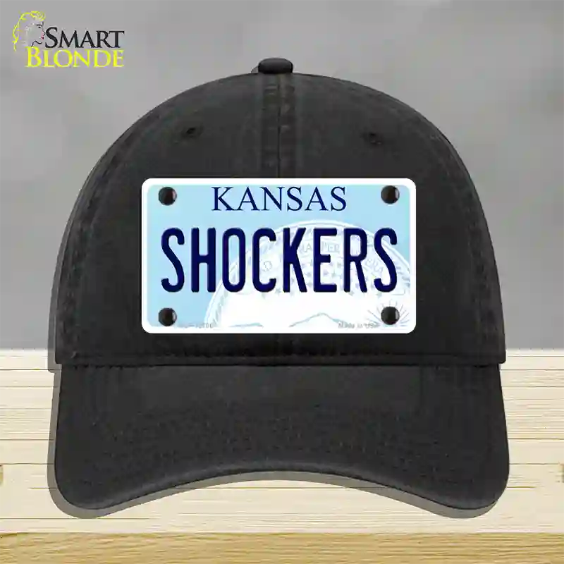 Shockers Novelty License Plate Hat Tag Unconstructed Cotton / Black