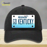 Go Kentucky Novelty License Plate Hat Tag Unconstructed Cotton / Black