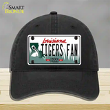 Louisiana Tigers Fan Novelty License Plate Hat Tag Unconstructed Cotton / Black