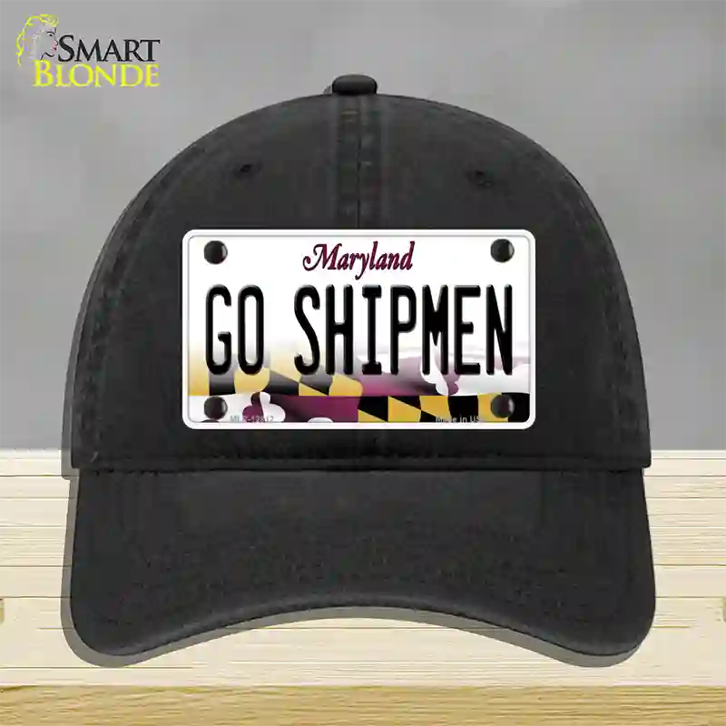 Go Shipmen Novelty License Plate Hat Tag Unconstructed Cotton / Black