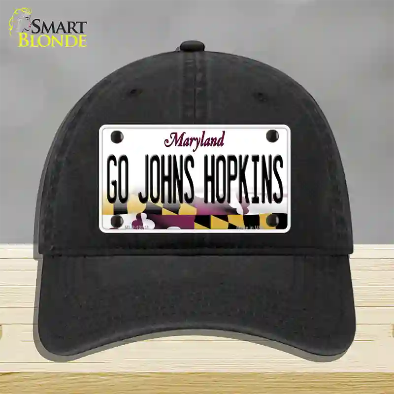 Go Johns Hopkins Novelty License Plate Hat Unconstructed Cotton / Black