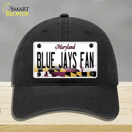 Blue Jays Fan Novelty License Plate Hat Unconstructed Cotton / Black