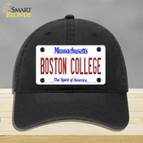 Boston College Novelty License Plate Hat Unconstructed Cotton / Black