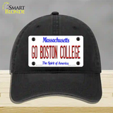 Go Boston College Novelty License Plate Hat Unconstructed Cotton / Black