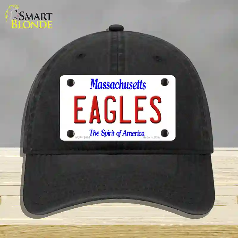 Eagles Novelty License Plate Hat Unconstructed Cotton / Black