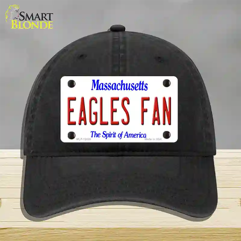 Eagles Fan Novelty License Plate Hat Unconstructed Cotton / Black