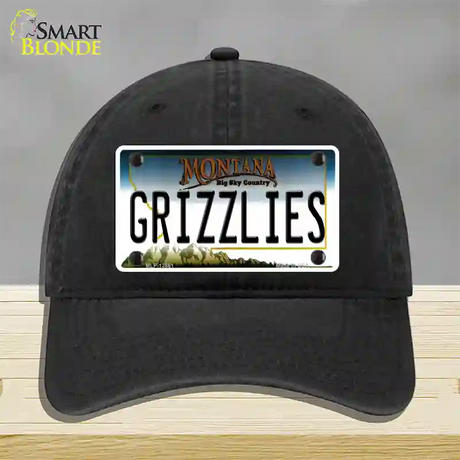 Grizzlies Novelty License Plate Hat Unconstructed Cotton / Black