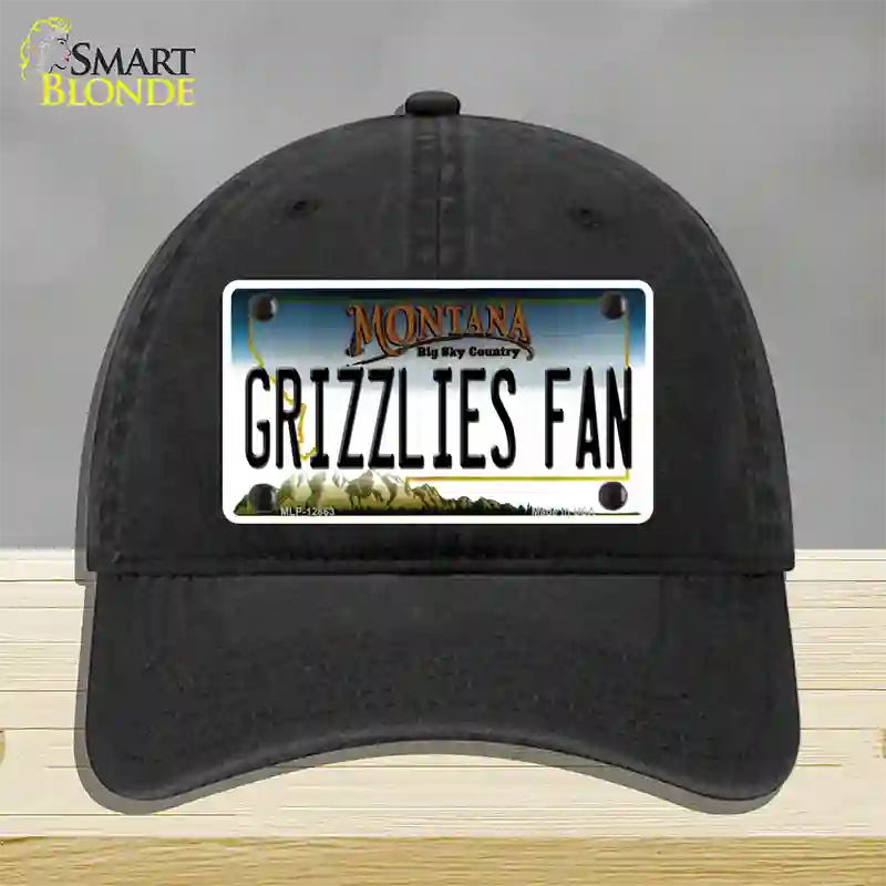 Grizzlies Fan Novelty License Plate Hat Unconstructed Cotton / Black