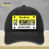 Go Monmouth Novelty License Plate Hat Unconstructed Cotton / Black