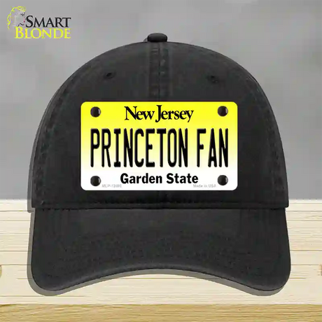 Princeton Fan Novelty License Plate Hat Unconstructed Cotton / Black