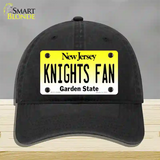 Knights Fan New Jersey Novelty License Plate Hat Unconstructed Cotton / Black