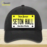 Seton Hall Novelty License Plate Hat Unconstructed Cotton / Black