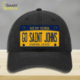 Go Saint Johns Novelty License Plate Hat Unconstructed Cotton / Black