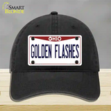 Golden Flashes Novelty License Plate Hat Unconstructed Cotton / Black