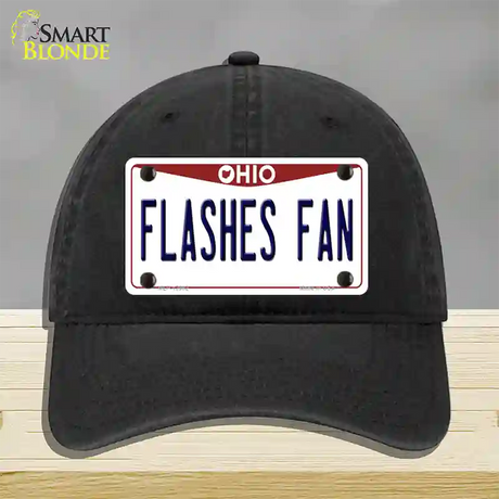 Flashes Fan Novelty License Plate Hat Unconstructed Cotton / Black