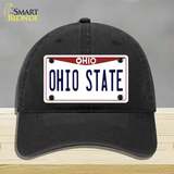 Ohio State Univ Novelty License Plate Hat Unconstructed Cotton / Black