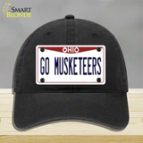 Go Musketeers Novelty License Plate Hat Unconstructed Cotton / Black