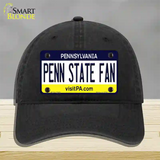 Penn State Fan Novelty License Plate Hat Unconstructed Cotton / Black