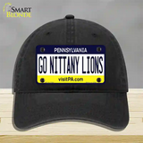 Go Nittany Lions Novelty License Plate Hat Unconstructed Cotton / Black