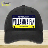 Villanova Fan Novelty License Plate Hat Unconstructed Cotton / Black