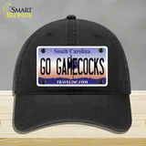 Go Gamecocks Novelty License Plate Hat Unconstructed Cotton / Black