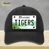 Tiger Tennessees Novelty License Plate Hat Unconstructed Cotton / Black