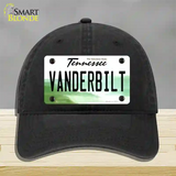 Vanderbilt Novelty License Plate Hat Unconstructed Cotton / Black