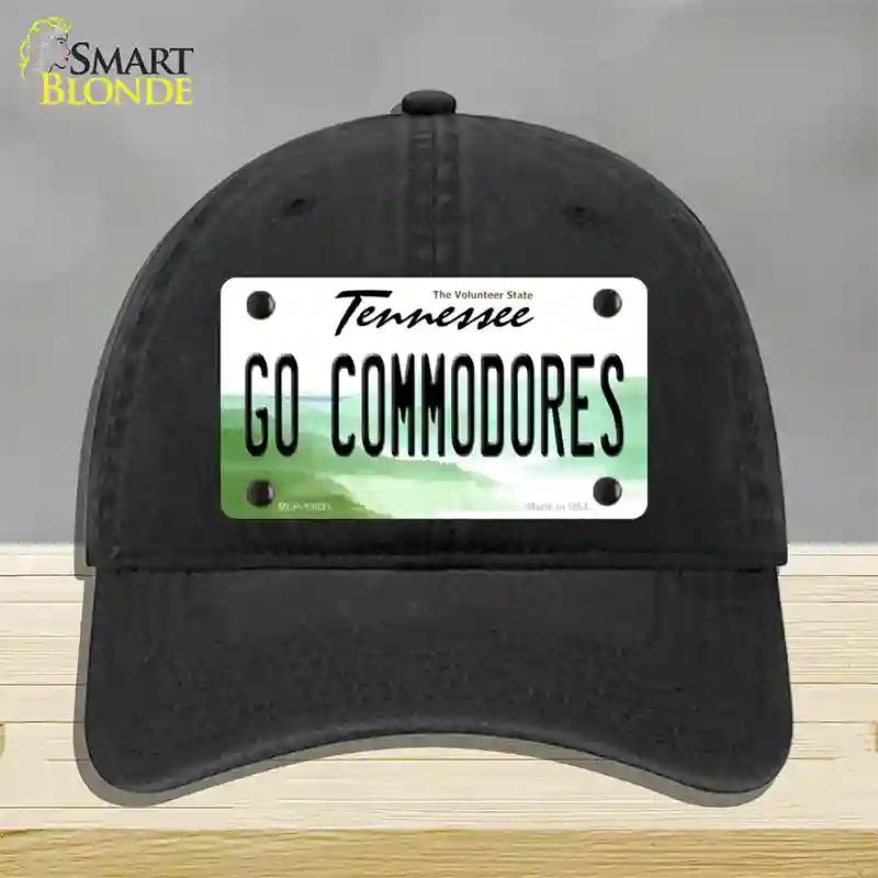 Go Commodores Novelty License Plate Hat Unconstructed Cotton / Black