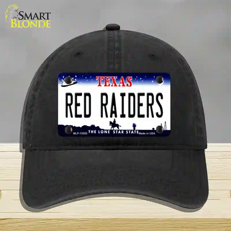 Red Raiders Novelty License Plate Hat Unconstructed Cotton / Black