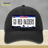 Go Red Raiders Novelty License Plate Hat Unconstructed Cotton / Black