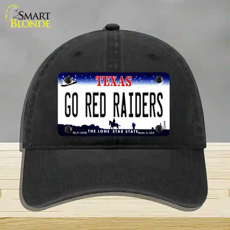 Go Red Raiders Novelty License Plate Hat Unconstructed Cotton / Black