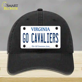 Go Cavaliers Novelty License Plate Hat Unconstructed Cotton / Black