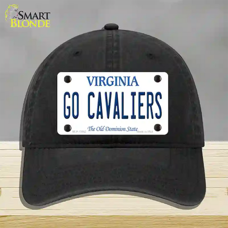 Go Cavaliers Novelty License Plate Hat Unconstructed Cotton / Black