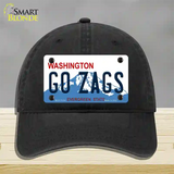 Go Zags Novelty License Plate Hat Unconstructed Cotton / Black