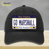 Go Marshall Novelty License Plate Hat Unconstructed Cotton / Black