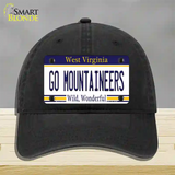 Go Mountaineers Novelty License Plate Hat Unconstructed Cotton / Black