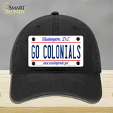 Go Colonials Novelty License Plate Hat Unconstructed Cotton / Black