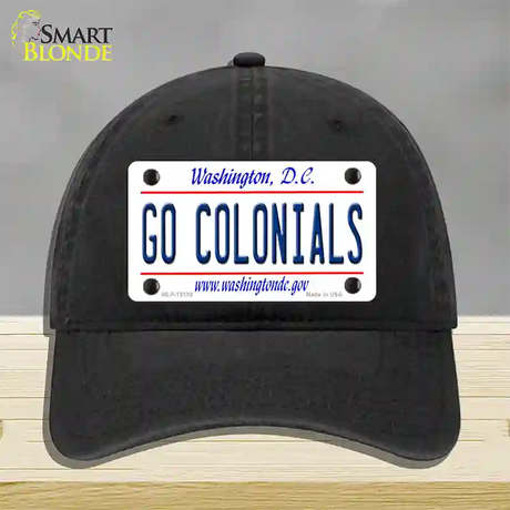 Go Colonials Novelty License Plate Hat Unconstructed Cotton / Black