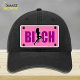 She-Devil Bitch Novelty License Plate Hat Unconstructed Cotton / Black