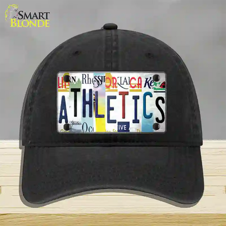 As Strip Art Novelty License Plate Hat Tag Unconstructed Cotton / Black