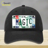 Magic Strip Art Novelty License Plate Hat Tag Unconstructed Cotton / Black