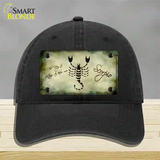 Scorpio Zodiac Novelty License Plate Hat Unconstructed Cotton / Black