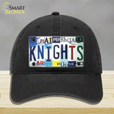 Golden Knights Strip Art Novelty License Plate Hat Tag Unconstructed Cotton / Black